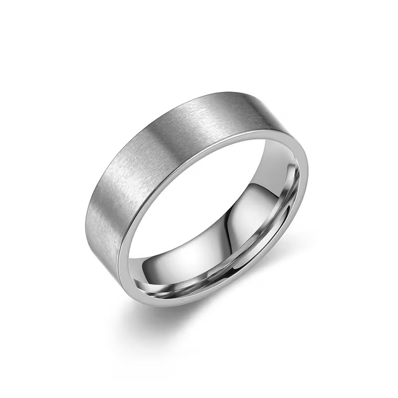 Classic Polished Band Ring – Silver Tone